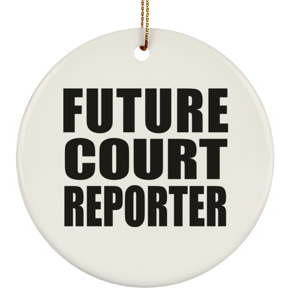 Future Court Reporter - Circle Ornament