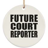 Future Court Reporter - Circle Ornament