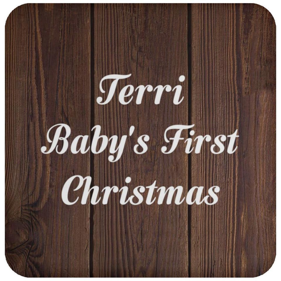 Terri Baby's First Christmas - Drink Coaster D
