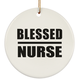 Blessed Nurse - Circle Ornament