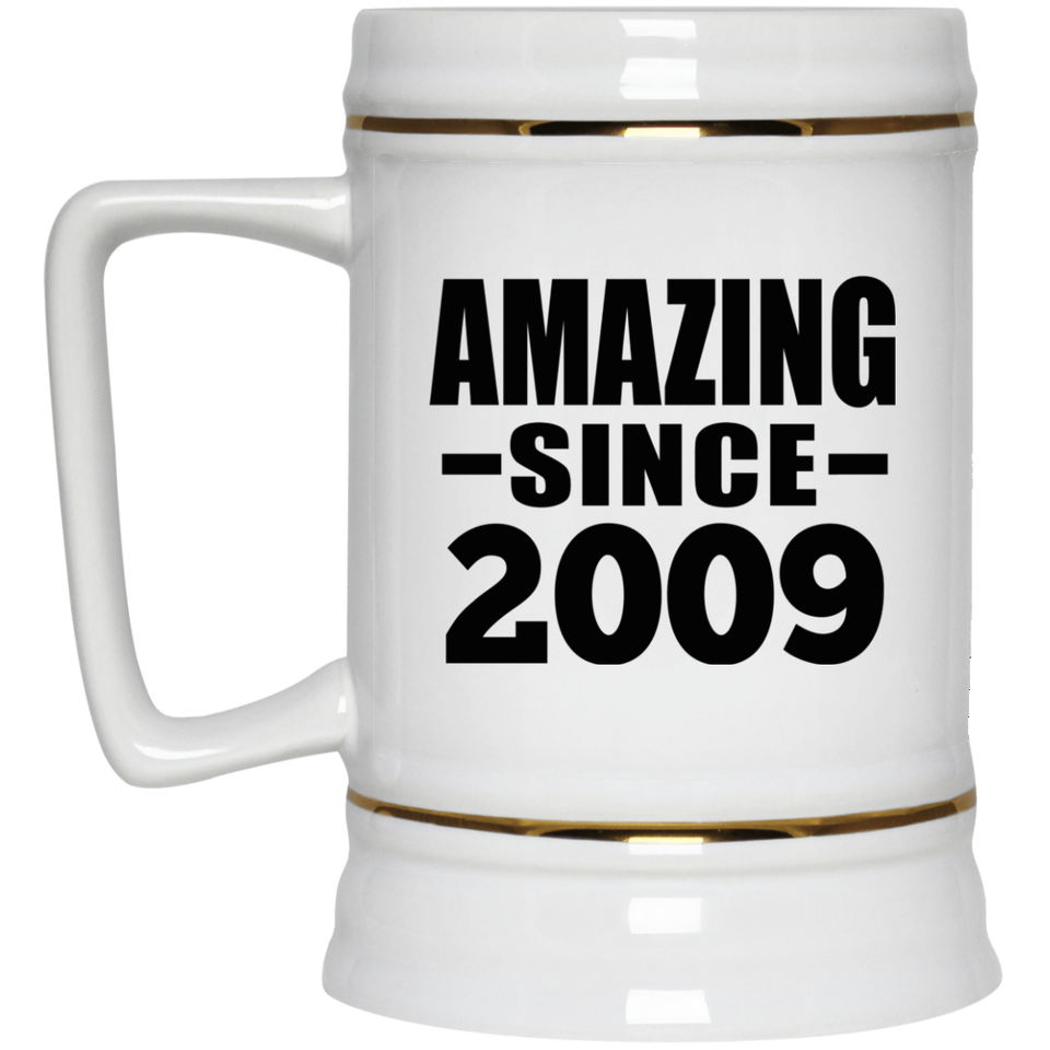 15th Birthday Amazing Since 2009 - Beer Stein