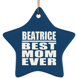 Beatrice Best Mom Ever - Star Ornament