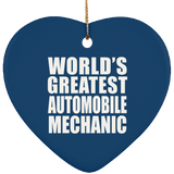 World's Greatest Automobile Mechanic - Heart Ornament