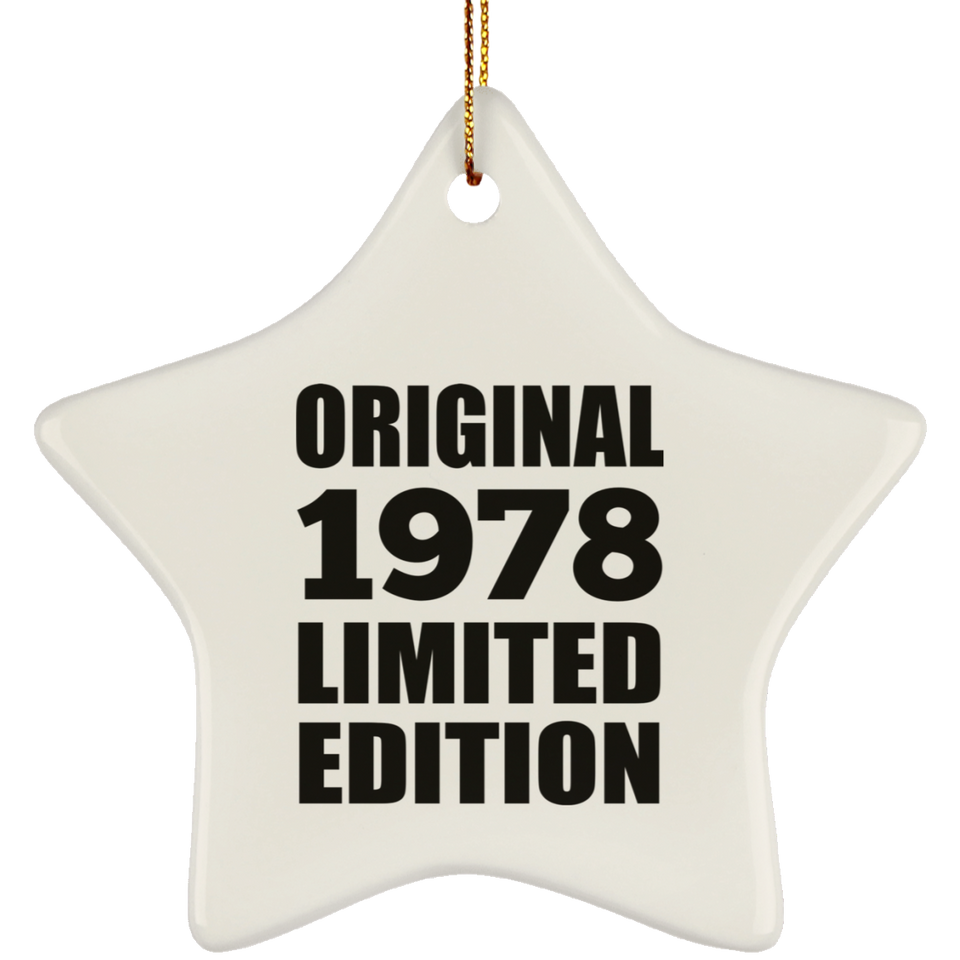 46th Birthday Original 1978 Limited Edition - Star Ornament