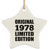 46th Birthday Original 1978 Limited Edition - Star Ornament