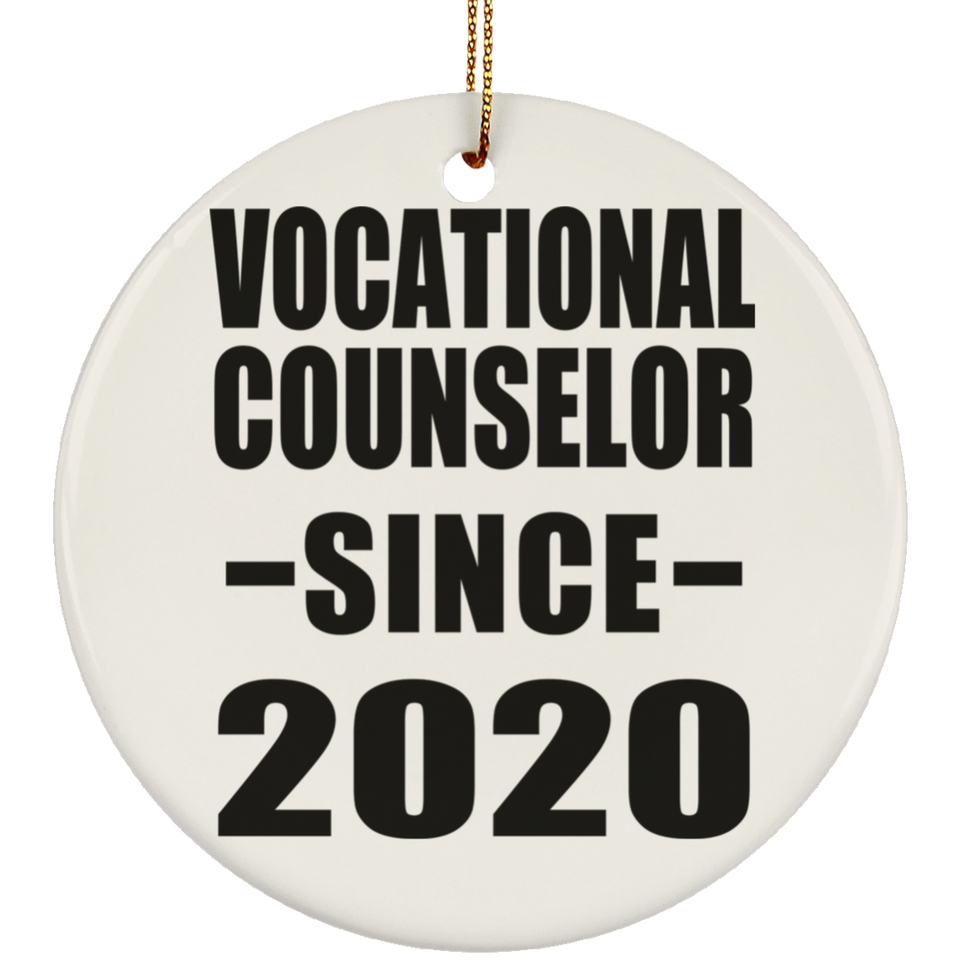 Vocational Counselor Since 2020 - Circle Ornament