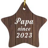 Papa Since 2023 - Star Ornament D