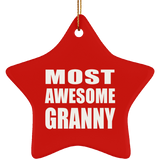 Most Awesome Granny - Star Ornament