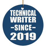 Technical Writer Since 2019 - Circle Ornament