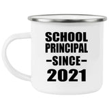 School Principal Since 2021 - 12oz Camping Mug