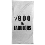 30th Birthday Square Root of 900 & Fabulous - Hand Towel