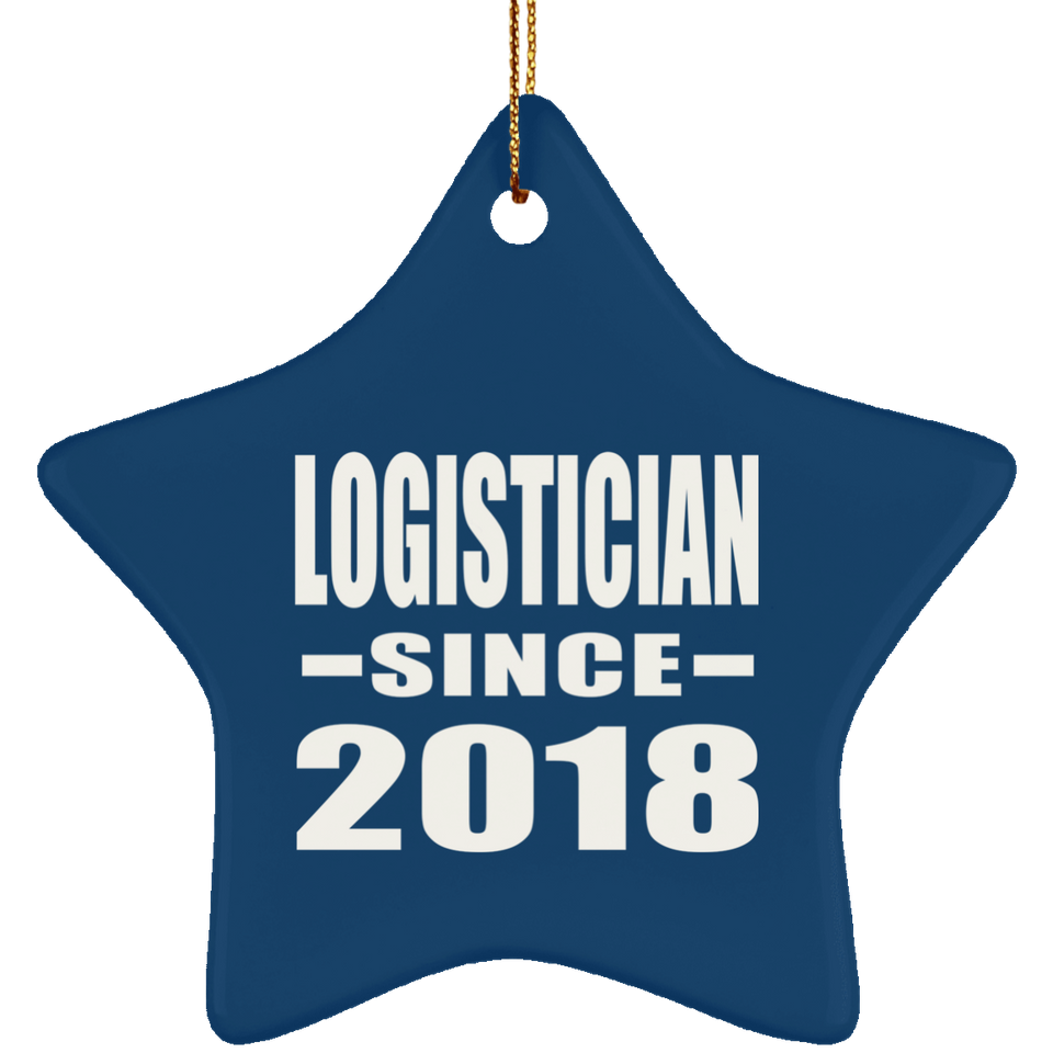 Logistician Since 2018 - Star Ornament
