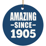119th Birthday Amazing Since 1905 - Circle Ornament