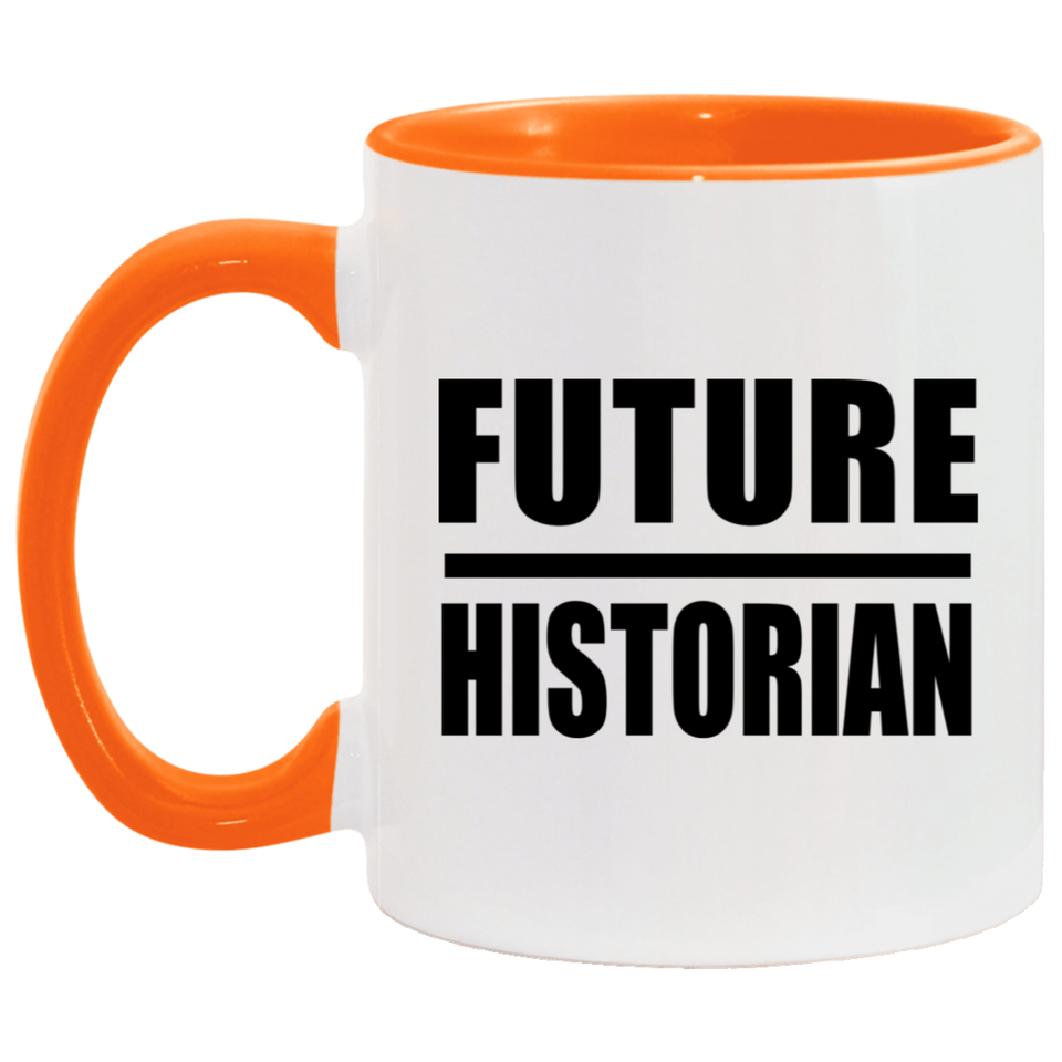 Future Historian - 11oz Accent Mug Orange