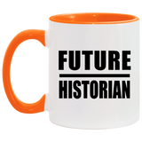 Future Historian - 11oz Accent Mug Orange