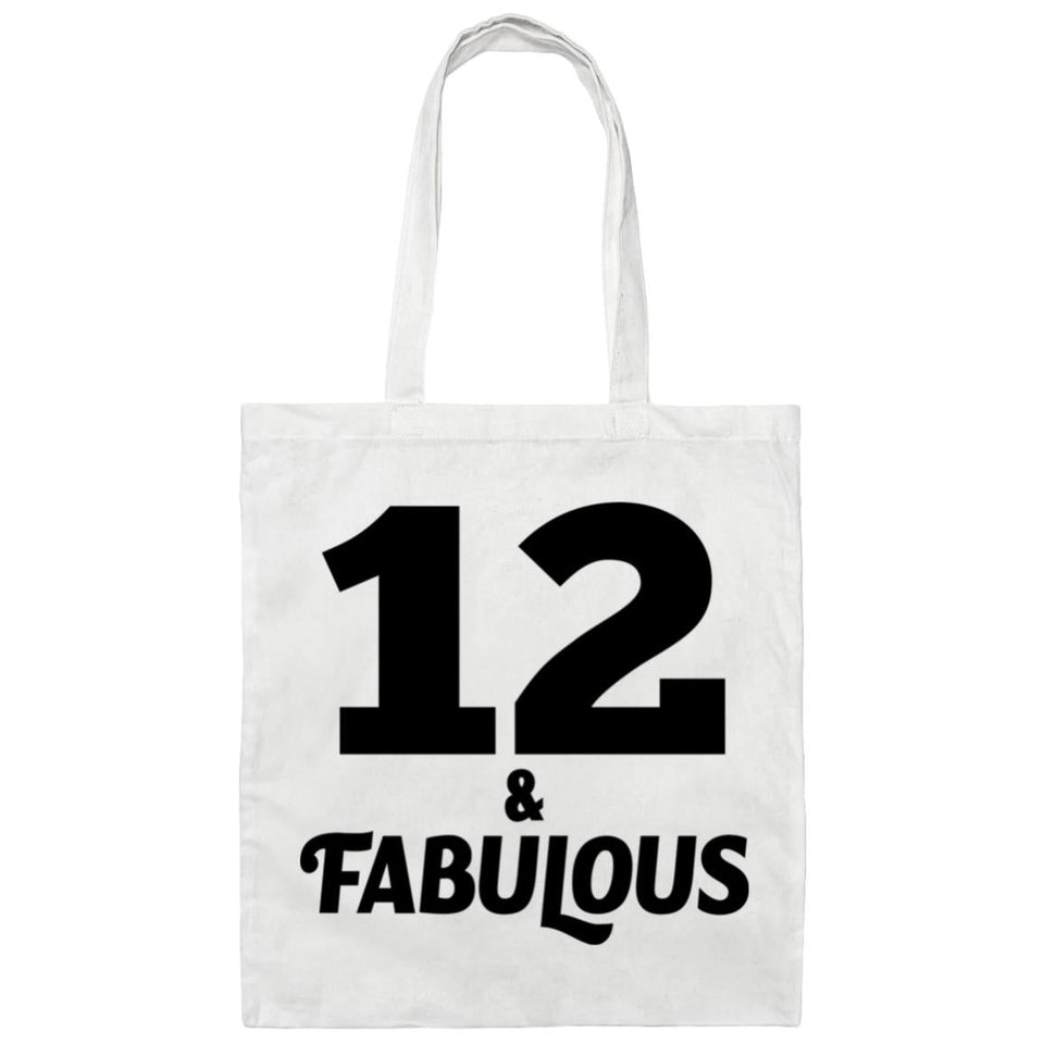 12th Birthday 12 & Fabulous - Tote Bag White