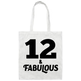 12th Birthday 12 & Fabulous - Tote Bag White