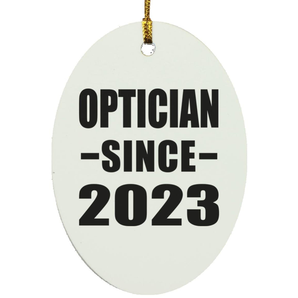 Optician Since 2023 - Oval Ornament