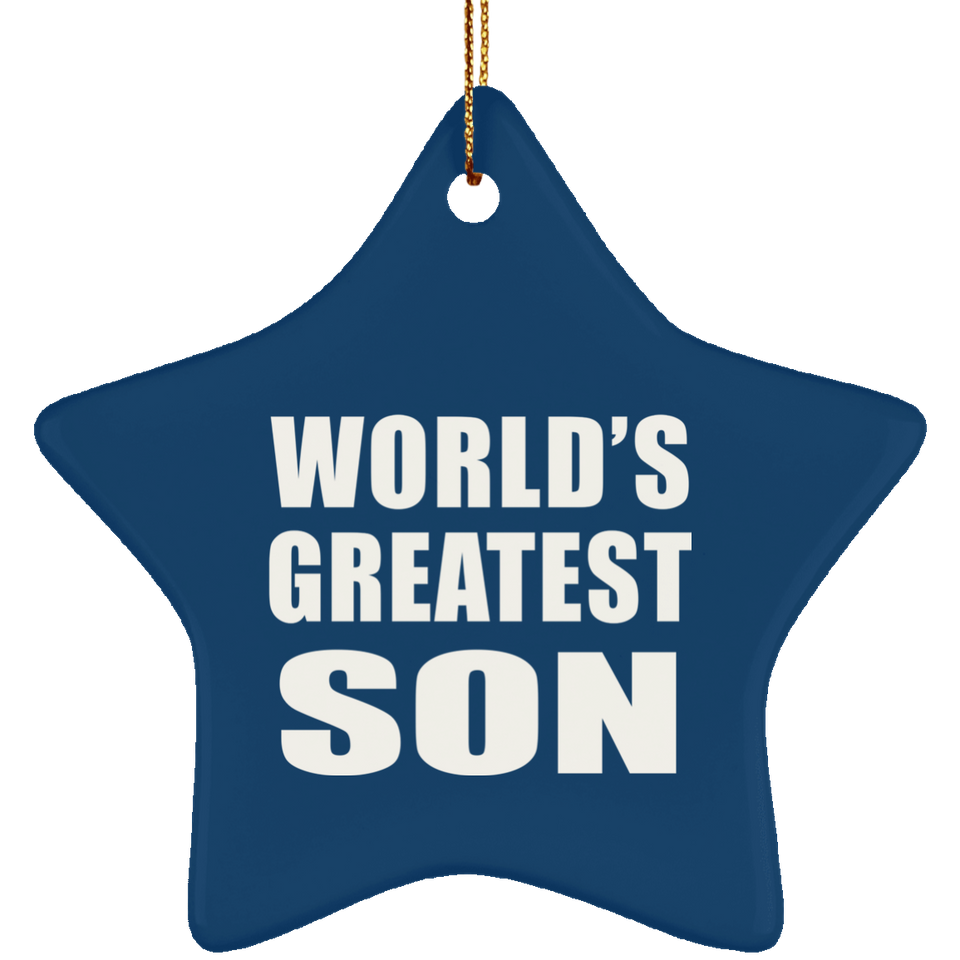 World's Greatest Son - Star Ornament