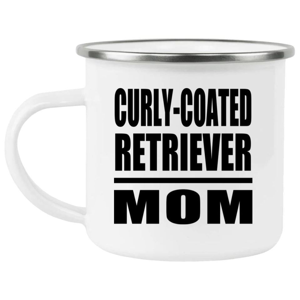 Curly-Coated Retriever Mom - 12oz Camping Mug