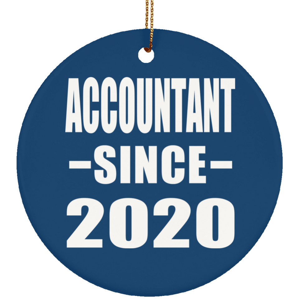 Accountant Since 2020 - Circle Ornament
