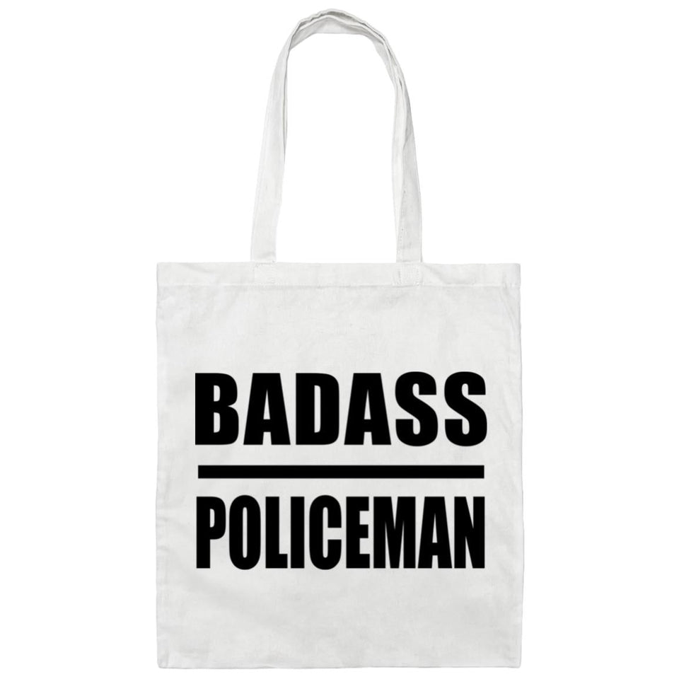 Badass Policeman - Tote Bag White