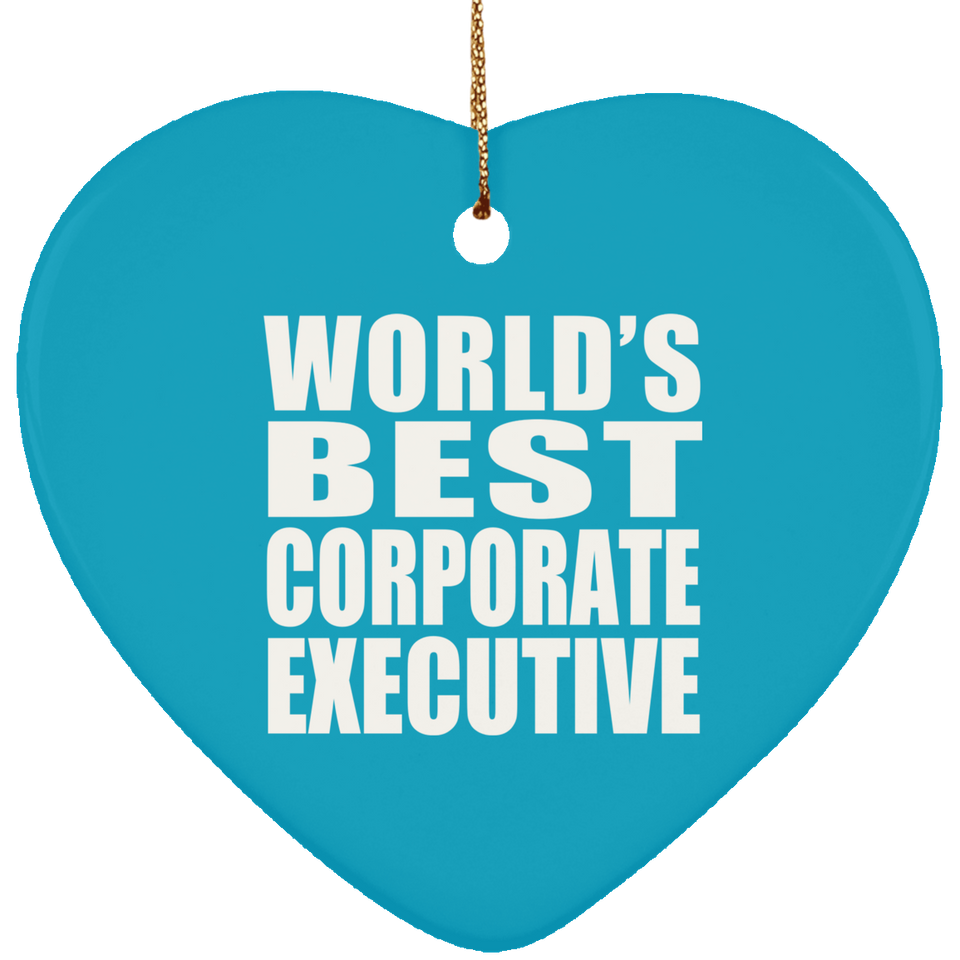 World's Best Corporate Executive - Heart Ornament