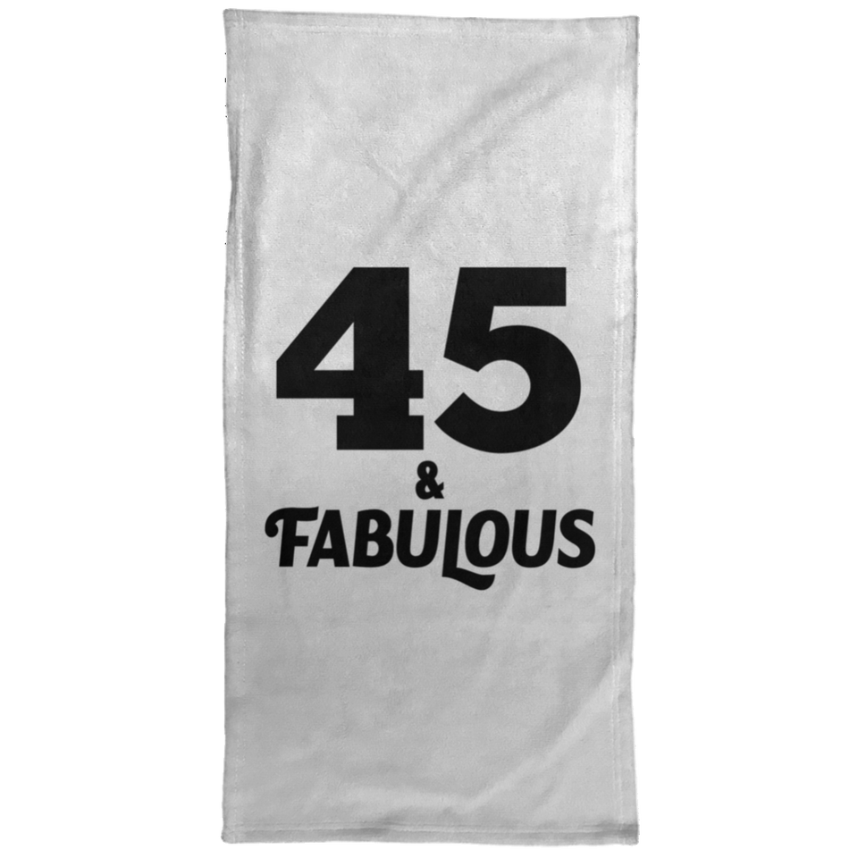 45th Birthday 45 & Fabulous - Hand Towel