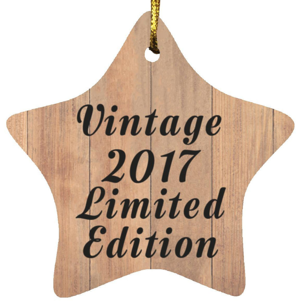 7th Birthday Vintage 2017 Limited Edition - Star Ornament C