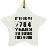 28th Birthday Took Square Root of 784 Years To Look Good - Star Ornament