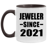 Jeweler Since 2021 - 11oz Accent Mug Black