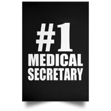 Number One #1 Medical Secretary - Poster Portrait