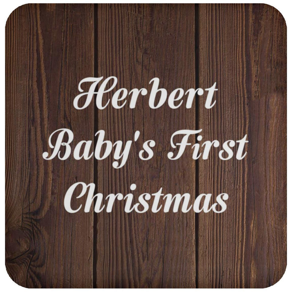 Herbert Baby's First Christmas - Drink Coaster D