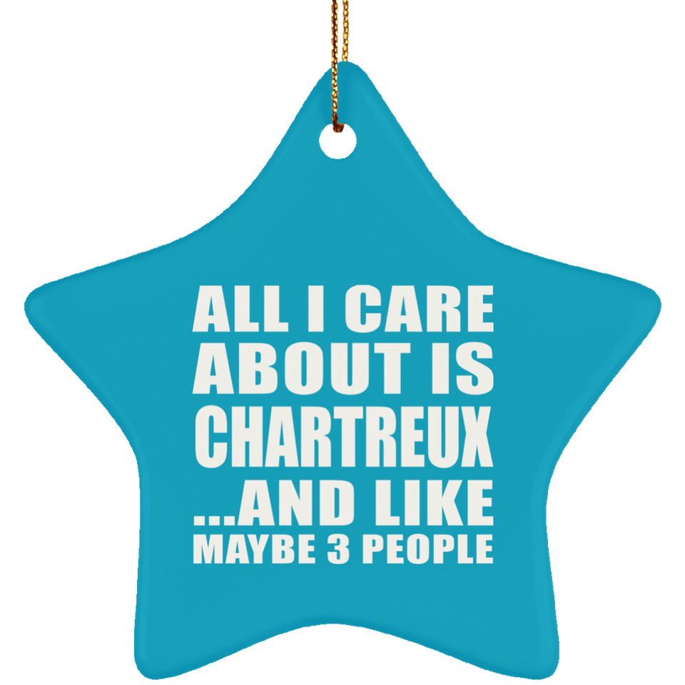 All I Care About Is Chartreux - Star Ornament