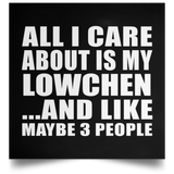 All I Care About Is My Lowchen - Poster Square