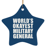 World's Okayest Military General - Star Ornament