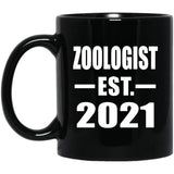 Zoologist Established EST. 2021 - 11oz Coffee Mug Black