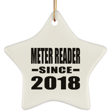 Meter Reader Since 2018 - Star Ornament