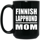 Finnish Lapphund Mom - 15oz Coffee Mug Black