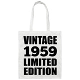 65th Birthday Vintage 1959 Limited Edition - Tote Bag White