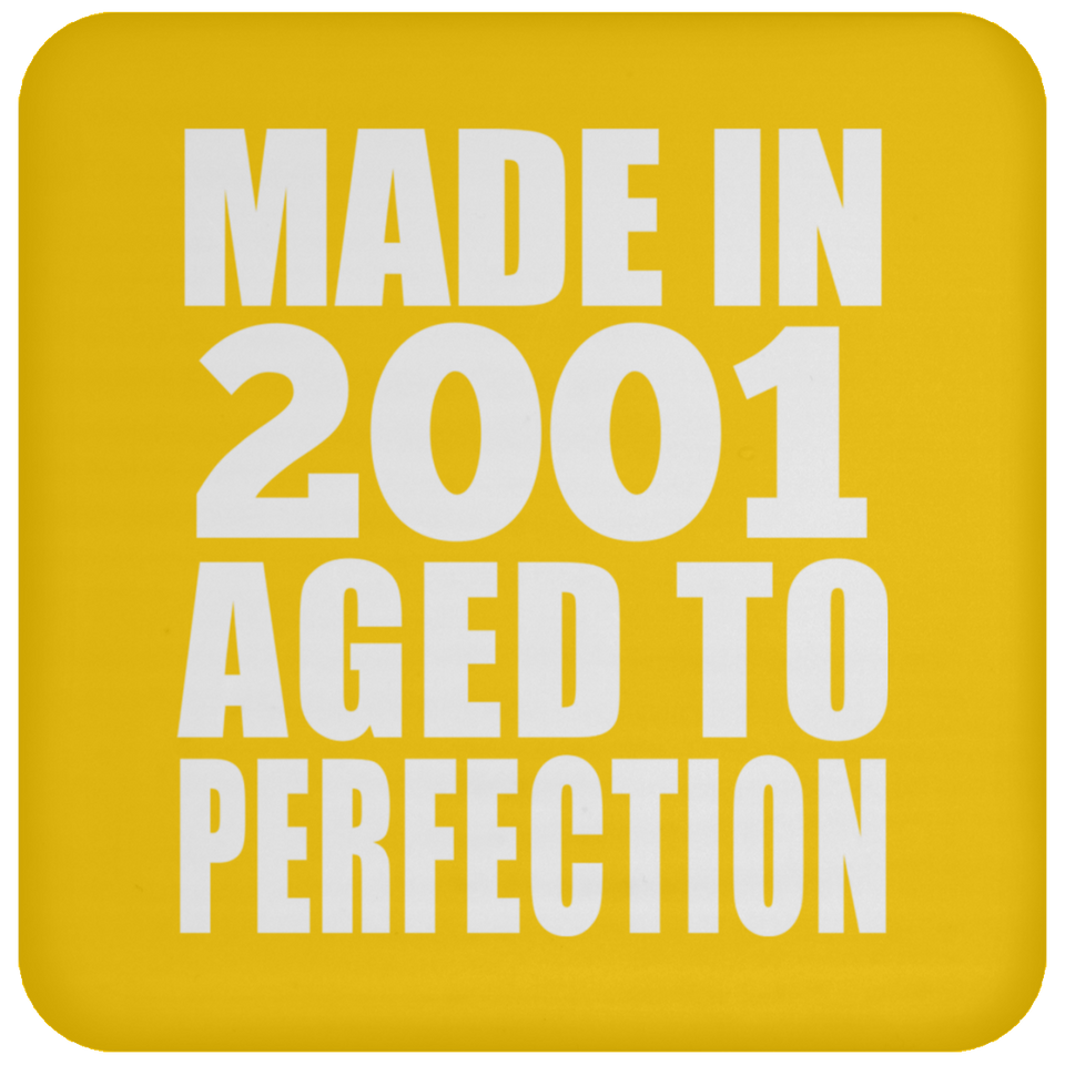 23rd Birthday Made In 2001 Aged to Perfection - Drink Coaster