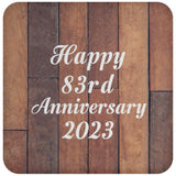 Happy 83rd Anniversary 2023 - Drink Coaster E