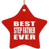 Best Step Father Ever - Star Ornament
