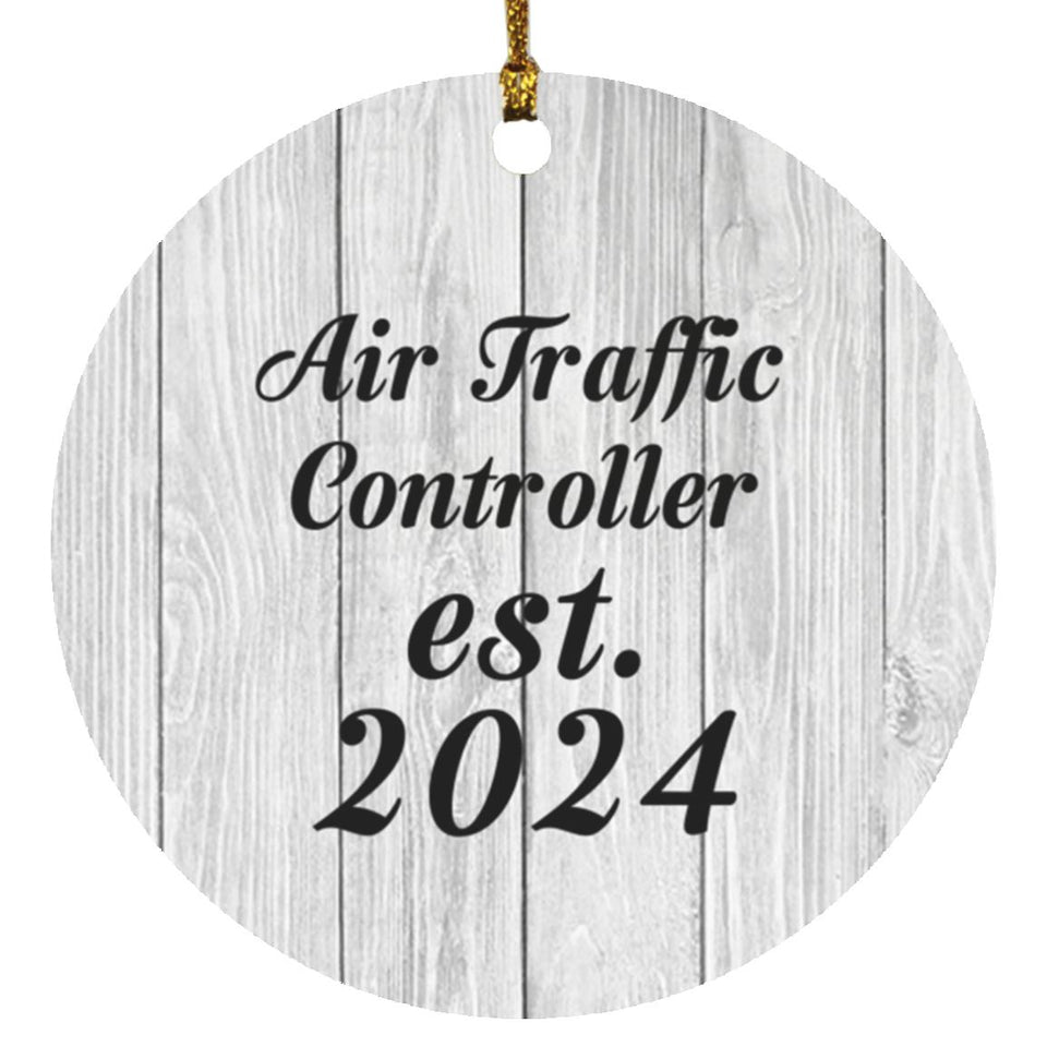 Air Traffic Controller Established Est. 2024 - Circle Ornament F