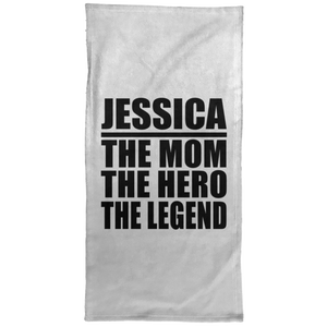 Jessica The Mom The Hero The Legend - Hand Towel
