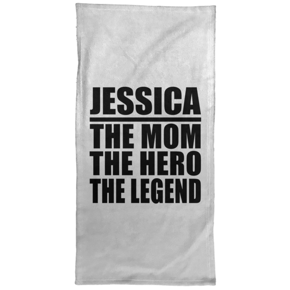 Jessica The Mom The Hero The Legend - Hand Towel