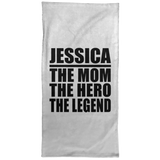 Jessica The Mom The Hero The Legend - Hand Towel