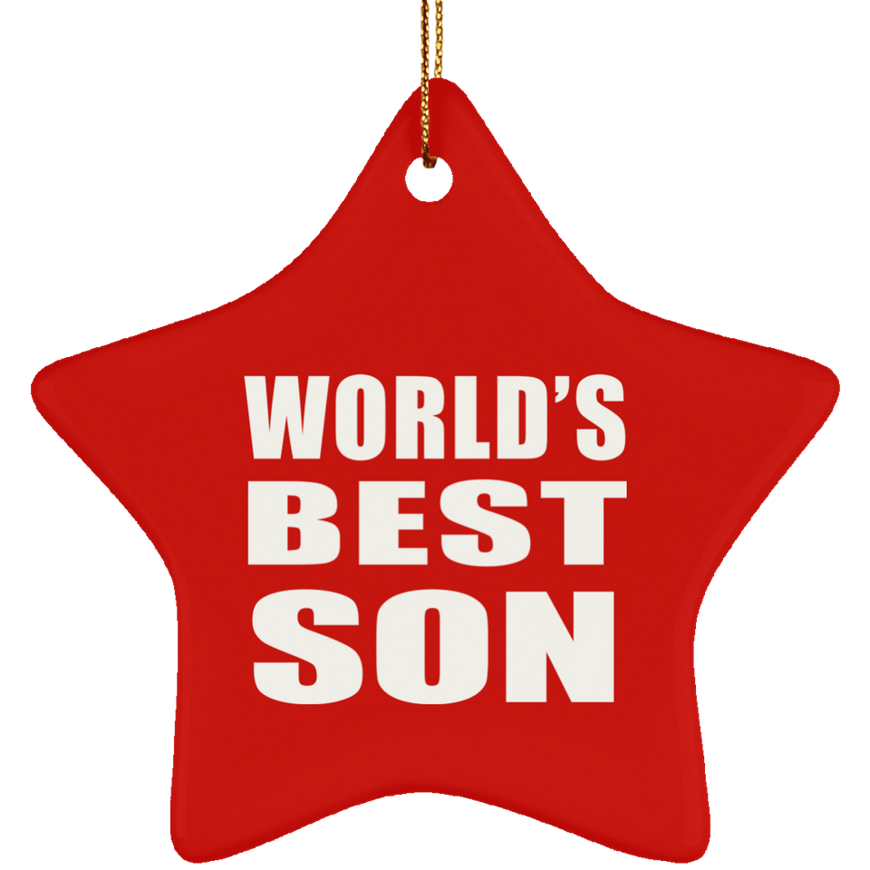 World's Best Son - Star Ornament