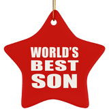 World's Best Son - Star Ornament