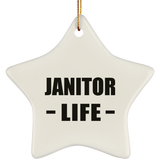 Janitor Life - Star Ornament